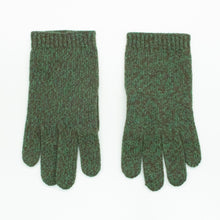 Kids Cashmere Tweeded Gloves | Brown/Sage