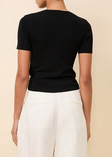 Riada T-Shirt Noir - Solid & Striped