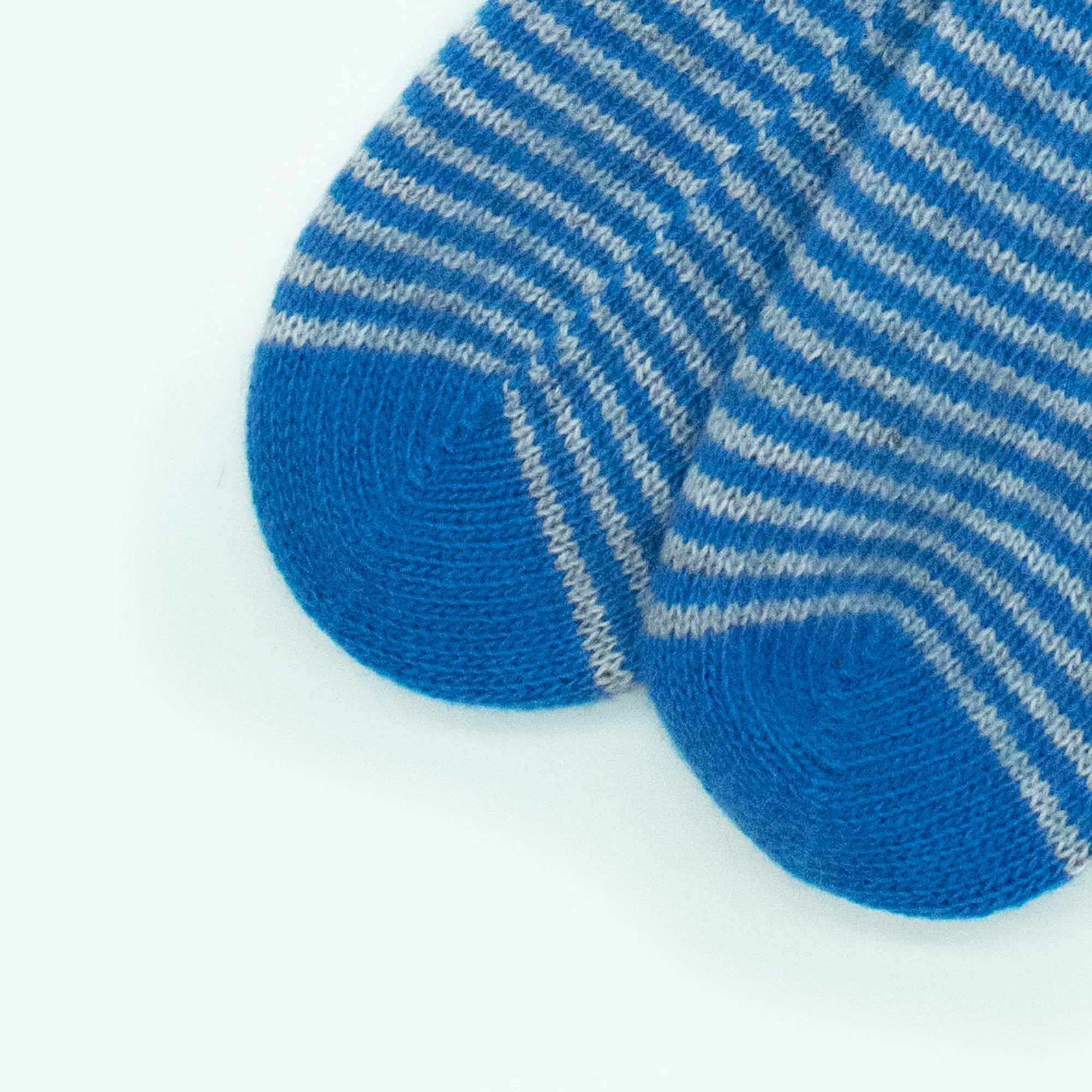 Cashmere Striped Socks | Blue