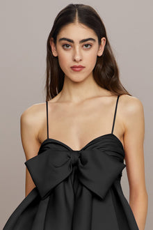 Amur | Rose Baby Doll Dress | Black
