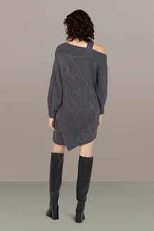 Amur | Salem Oversized Knit Dress | Charcoal Cloud