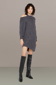 Amur | Salem Oversized Knit Dress | Charcoal Cloud