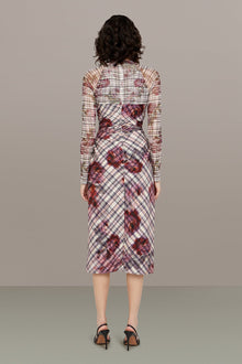 Amur | Edith Midi Dress | Rose Check