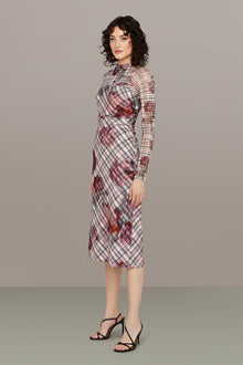 Amur | Edith Midi Dress | Rose Check