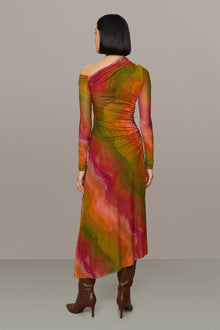 Amur | Drena Mesh Midi Dress | Lucid Glaze