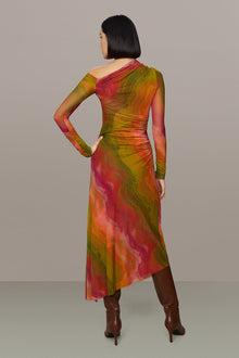 Amur | Drena Mesh Midi Dress | Lucid Glaze
