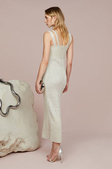 Amur | Indiyah Metallic Knit Midi | Stellar