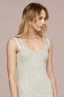 Amur | Indiyah Metallic Knit Midi | Stellar