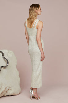 Amur | Indiyah Metallic Knit Midi | Stellar