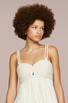 Amur | Truth Rope Bubble Dress | Mother Of Pearl