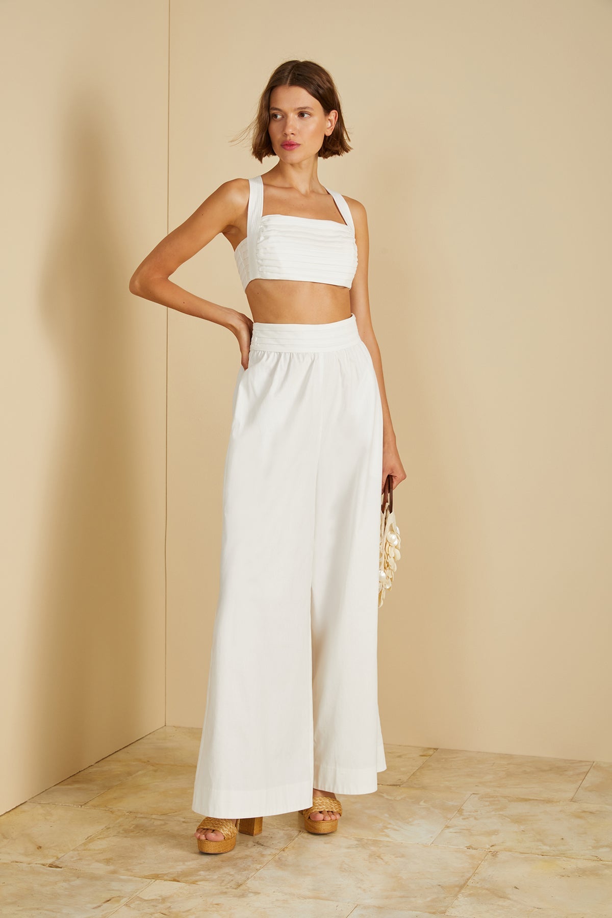 Amur | Carol Crop Top | Off-White