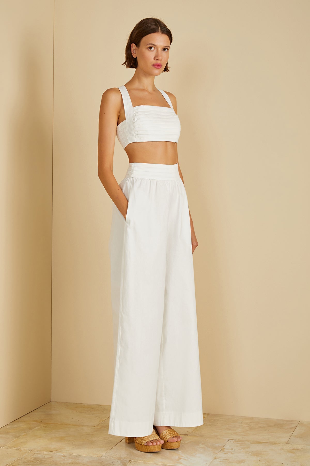 Amur | Carol Crop Top | Off-White