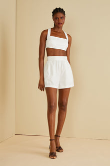 Amur | Carol Crop Top | Off-White