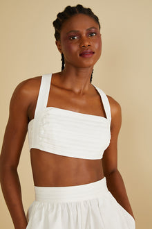 Amur | Carol Crop Top | Off-White