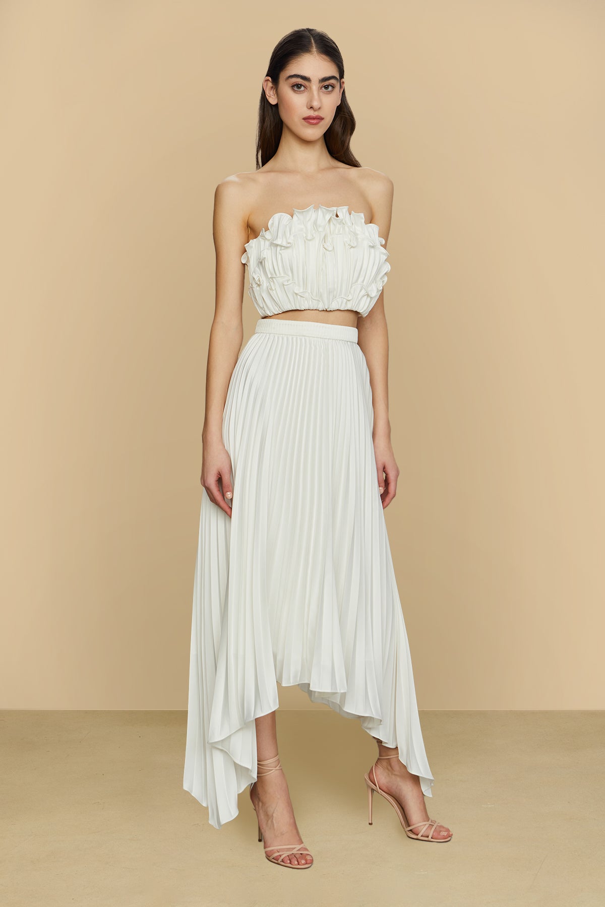 Amur | Olana Midi Skirt | Ivory