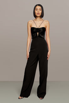 Amur | Quindell Rosette Jumpsuit | Black