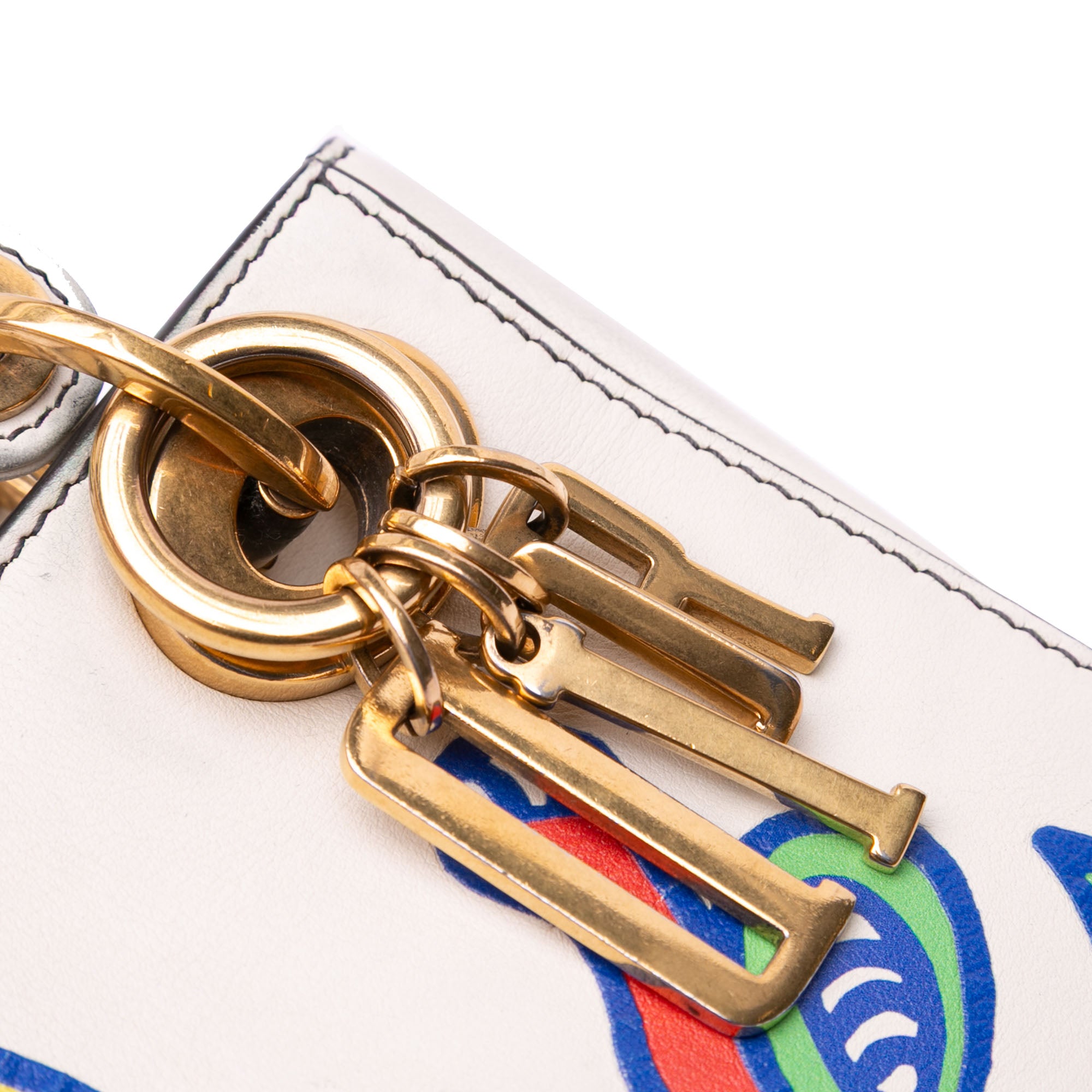 Dior | Pre-Owned Niki De Saint Phalle Mini Calfskin Love Lady | White/Off White