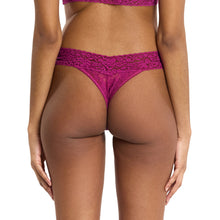 Flora Lace Original Rise Thong | Picking Plums (Pink)