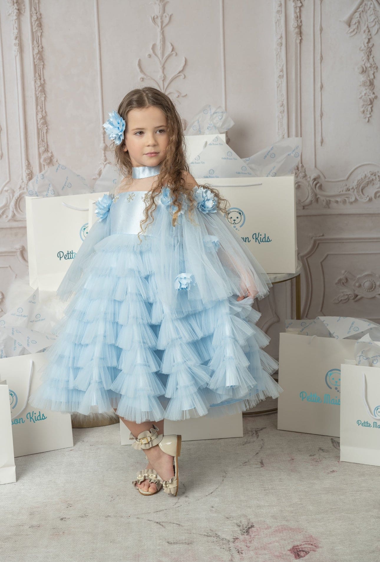 Alaska Baby Blue Tulle Dress | Blue