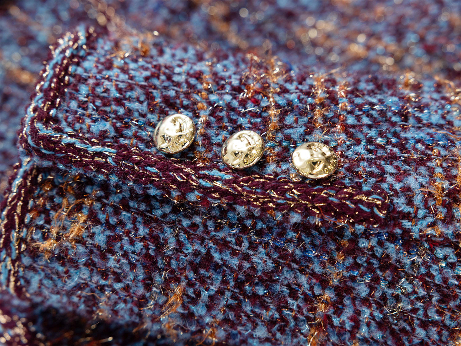 Boucle Coat | Blue