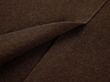 Yak Wool Straight Midi Skirt | Brown