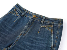 High-Waisted Straight-Leg Jeans | Blue