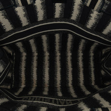 Dior | Pre-Owned Large Striped Book Tote | Blue/Dark Blue