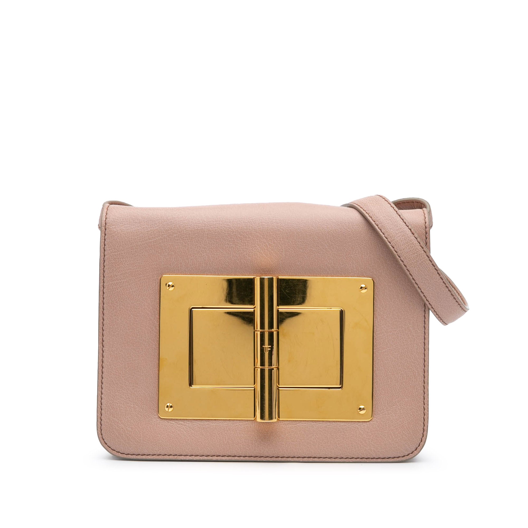Tom Ford | Pre-Owned Medium Leather Natalia Crossbody | Pink/Light Pink