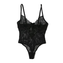 Strappy Lace Underwire Teddy | Black