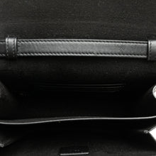 Fendi | Pre-Owned Leather Crystal Fab Crossbody | Black