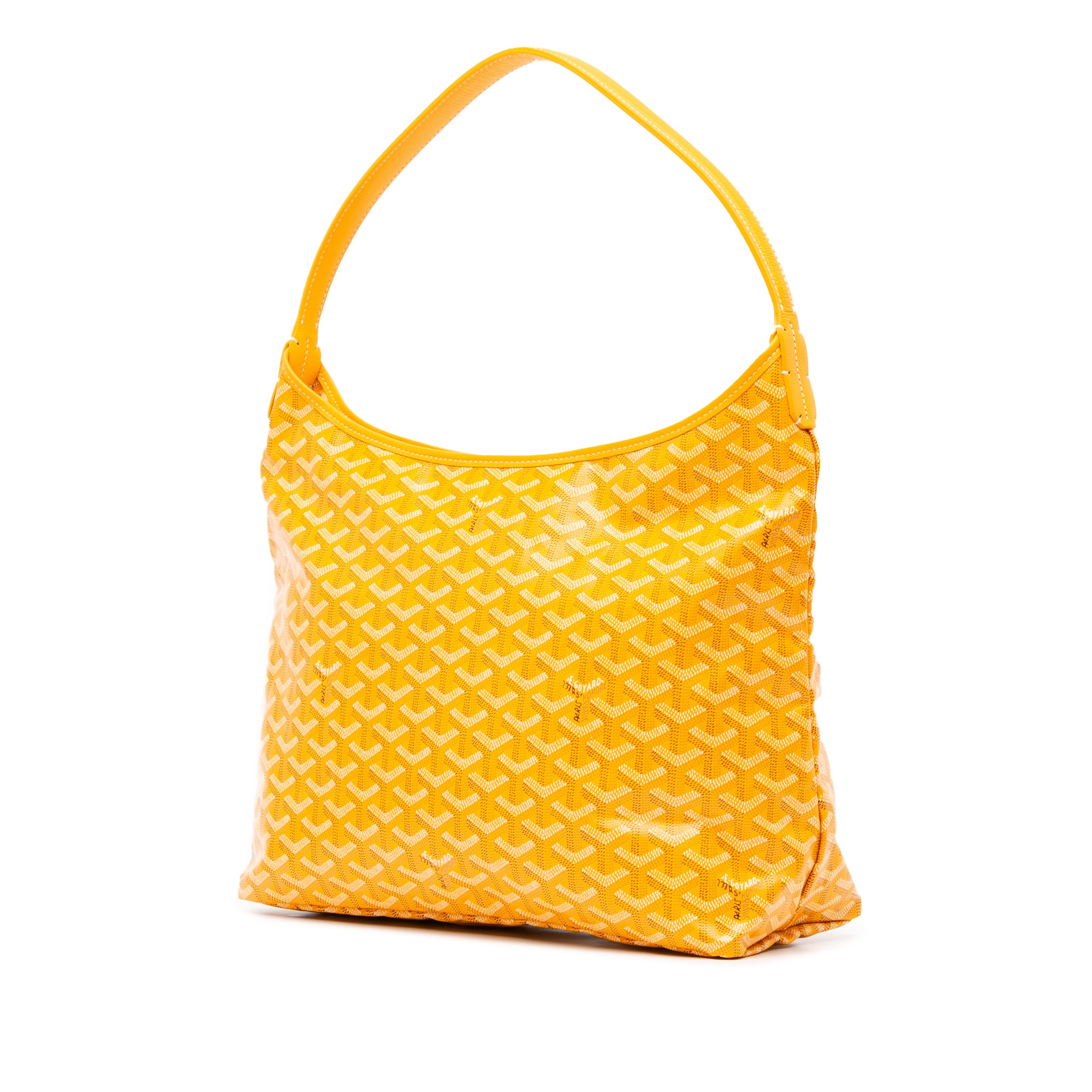 Goyard | Pre-Owned Goyardine Boheme Hobo - III | Yellow