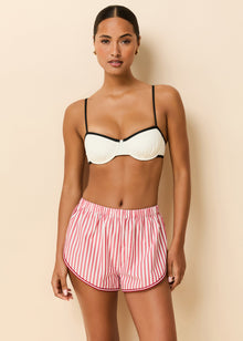 Lester Short Washed Red / Optic White Stripe - Solid & Striped