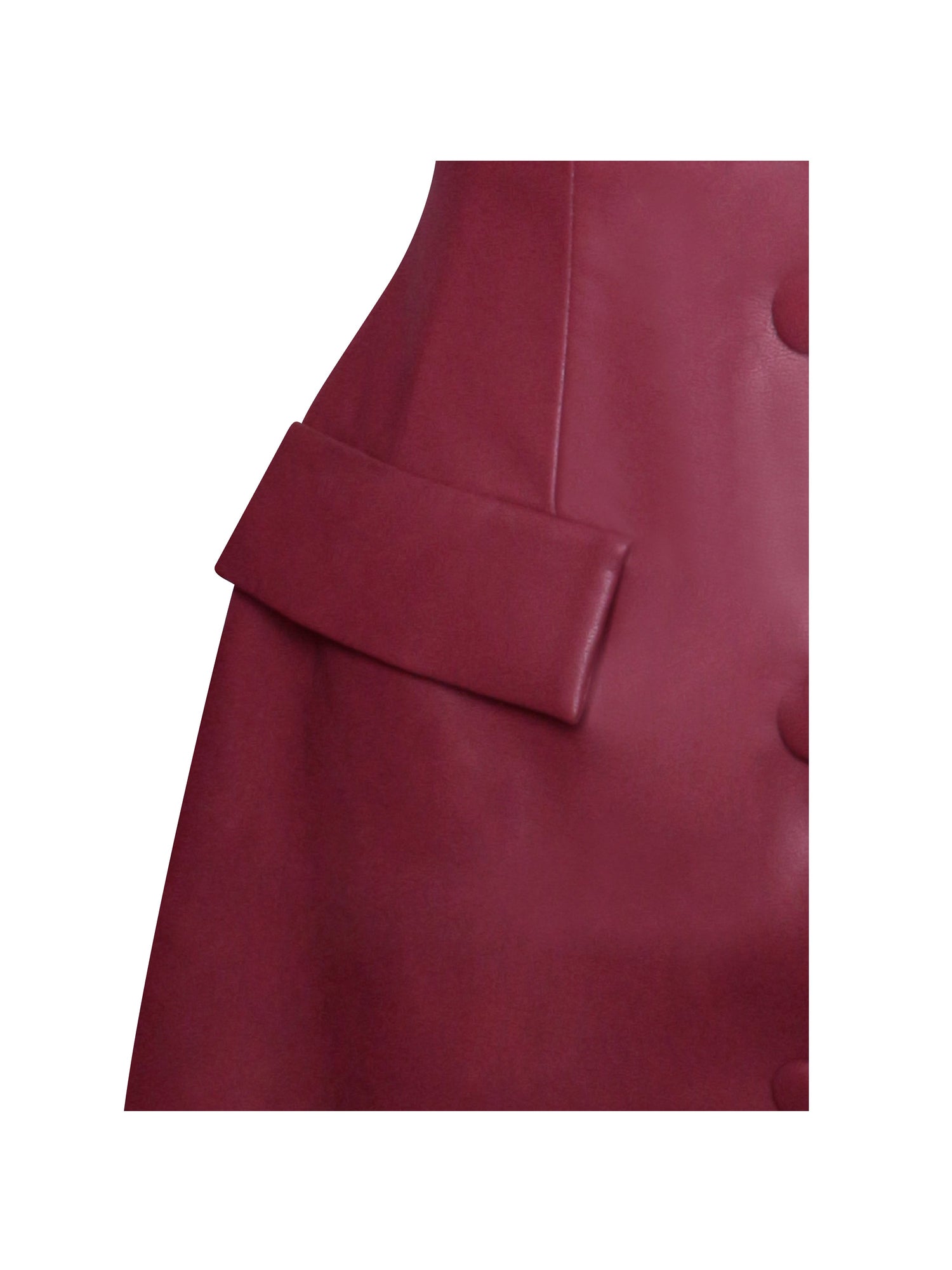 Baila Vegan Leather Blazer Mini Dress | Burgundy
