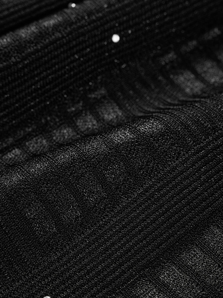 Starry Night Knit Dress | Black