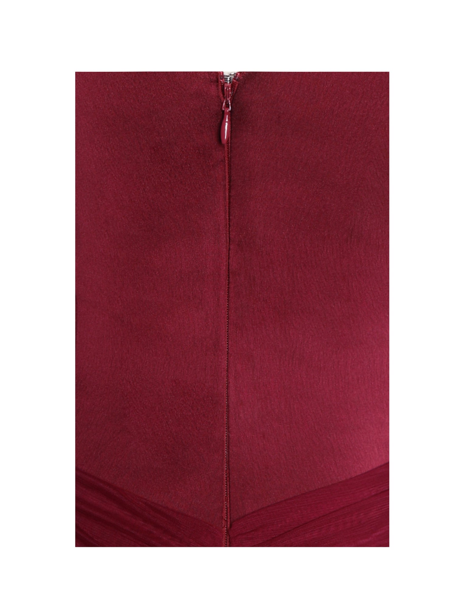 Fabienne Mesh Cap Sleeve Mermaid Gown | Burgundy