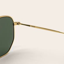 Womens | Nico Hexagonal German Stainless Steel Sunglasses | Gold