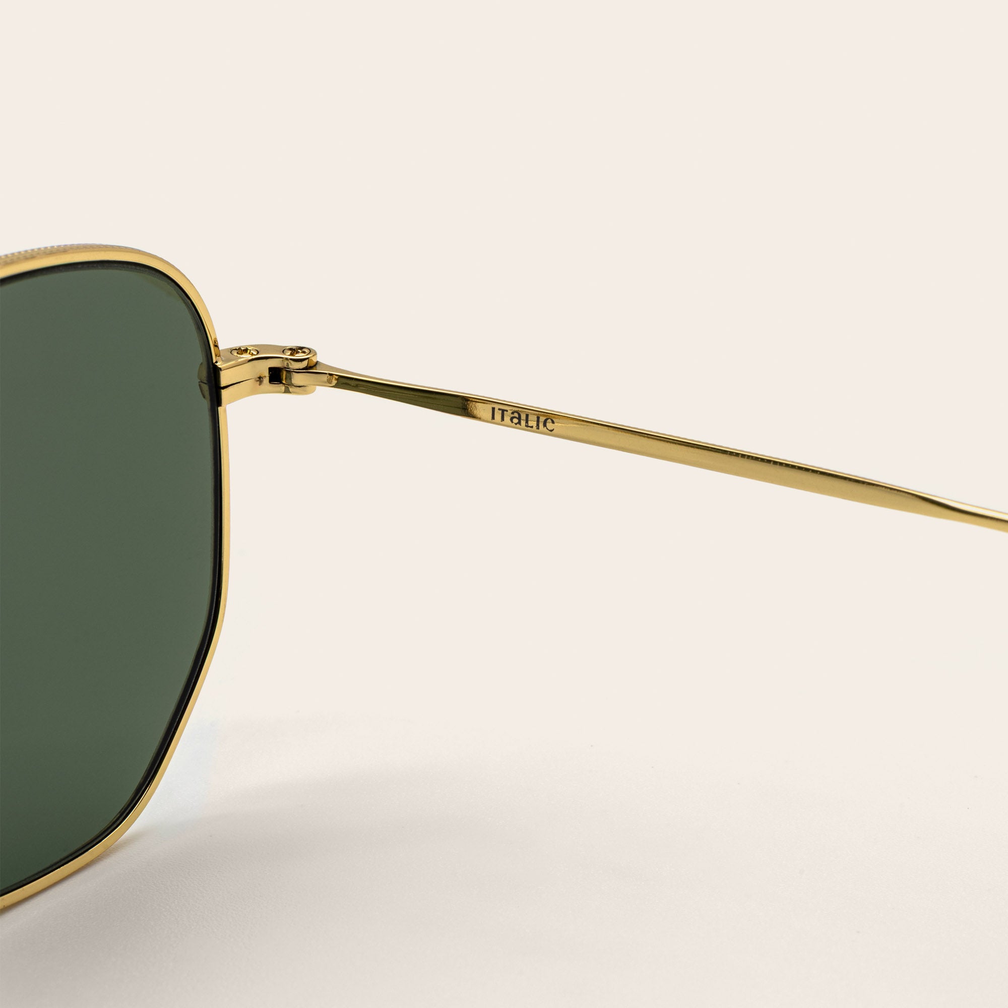 Womens | Nico Hexagonal German Stainless Steel Sunglasses | Gold