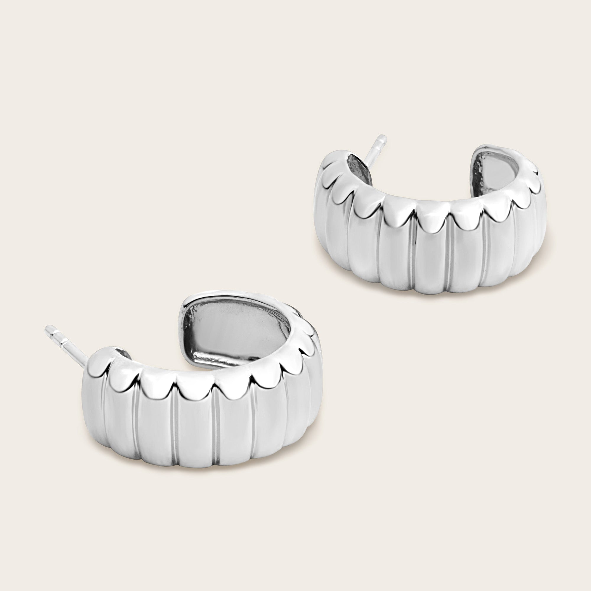Womens | Aurelia Bold Hoops | Sterling Silver