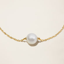 Womens | 14K Solid Yellow Gold | Cultured Pearl Station Bracelet | Freshwater Pearls