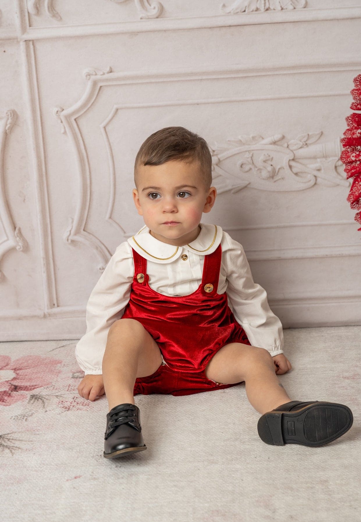 Victor Ceremony Romper and Shirt | Red/White