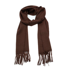 Cashmere Scarf With Fringes | Bordeaux