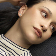 Womens | Sphere Studs | 14K Solid White Gold