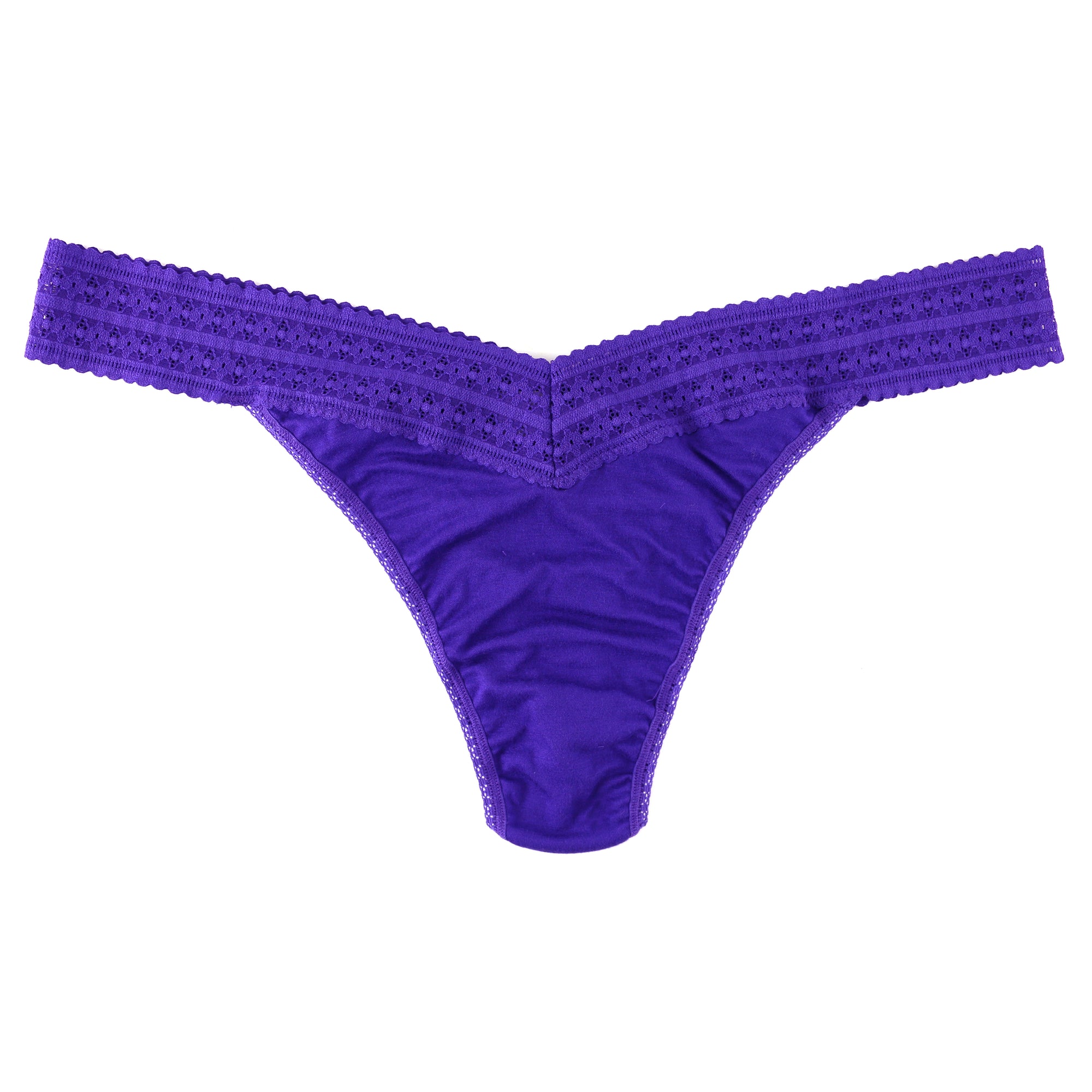 Plus Size Dreamease Modal Original Rise Thong | Electric Purple