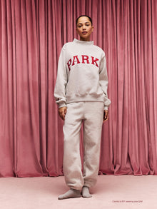 classic grey + crimson