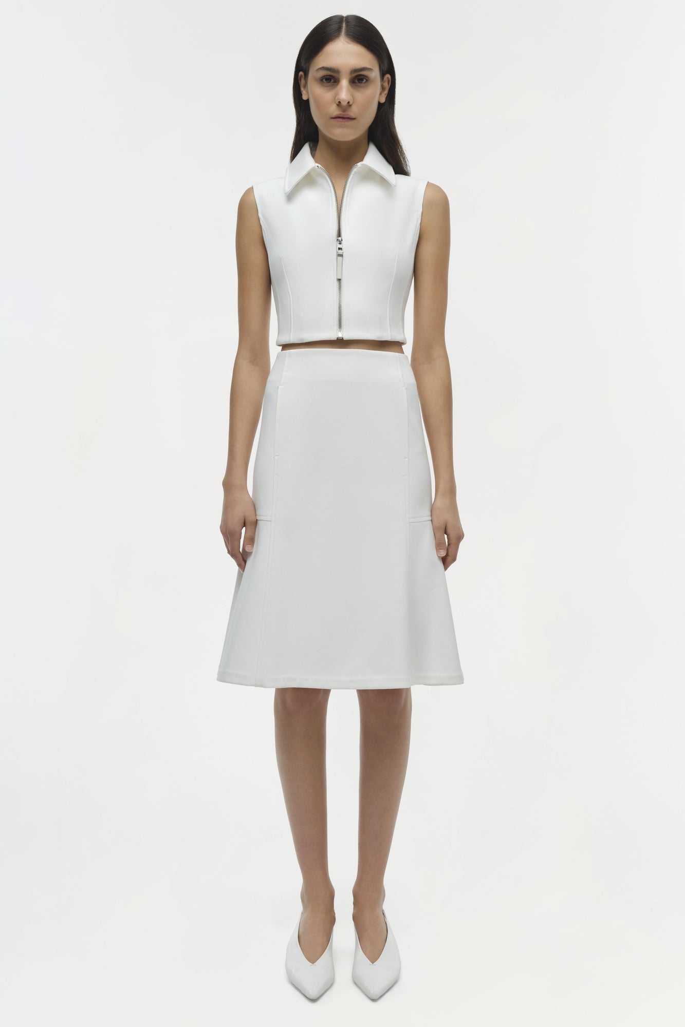 Womens | Foster Midi Skirt | Ivory