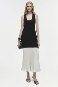 Womens | Zaden Knit Combo Midi Dress | Black Multi