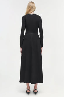 Womens | Esther Embellished Midi Dress | Ivory Multi