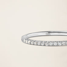Womens | 14K Solid White Gold | Petite Eternity Band | 0.30 CTW Diamonds