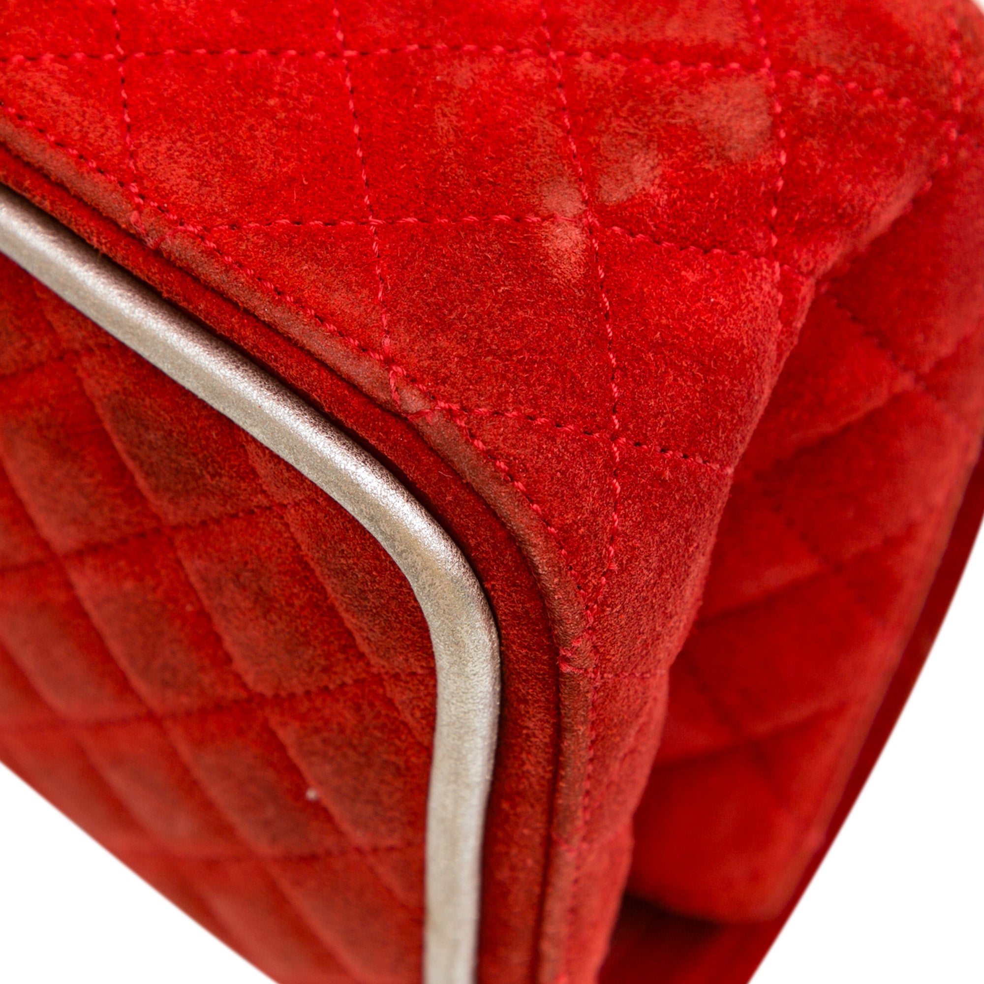 Chanel | Pre-Owned Medium Suede Re-issue 2.55 Double Flap | Red