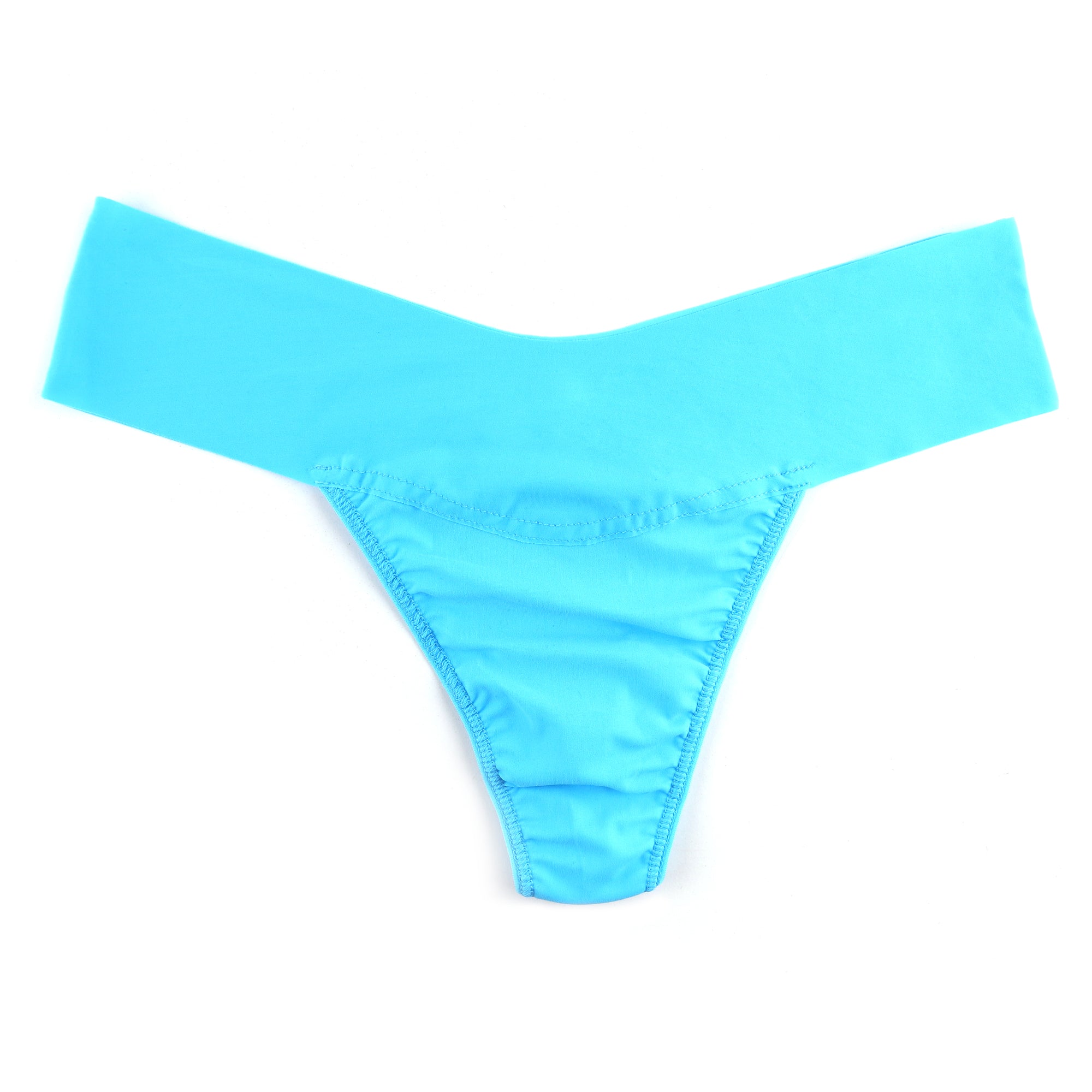 Breathesft Natural Rise Thong | Pacific Blue